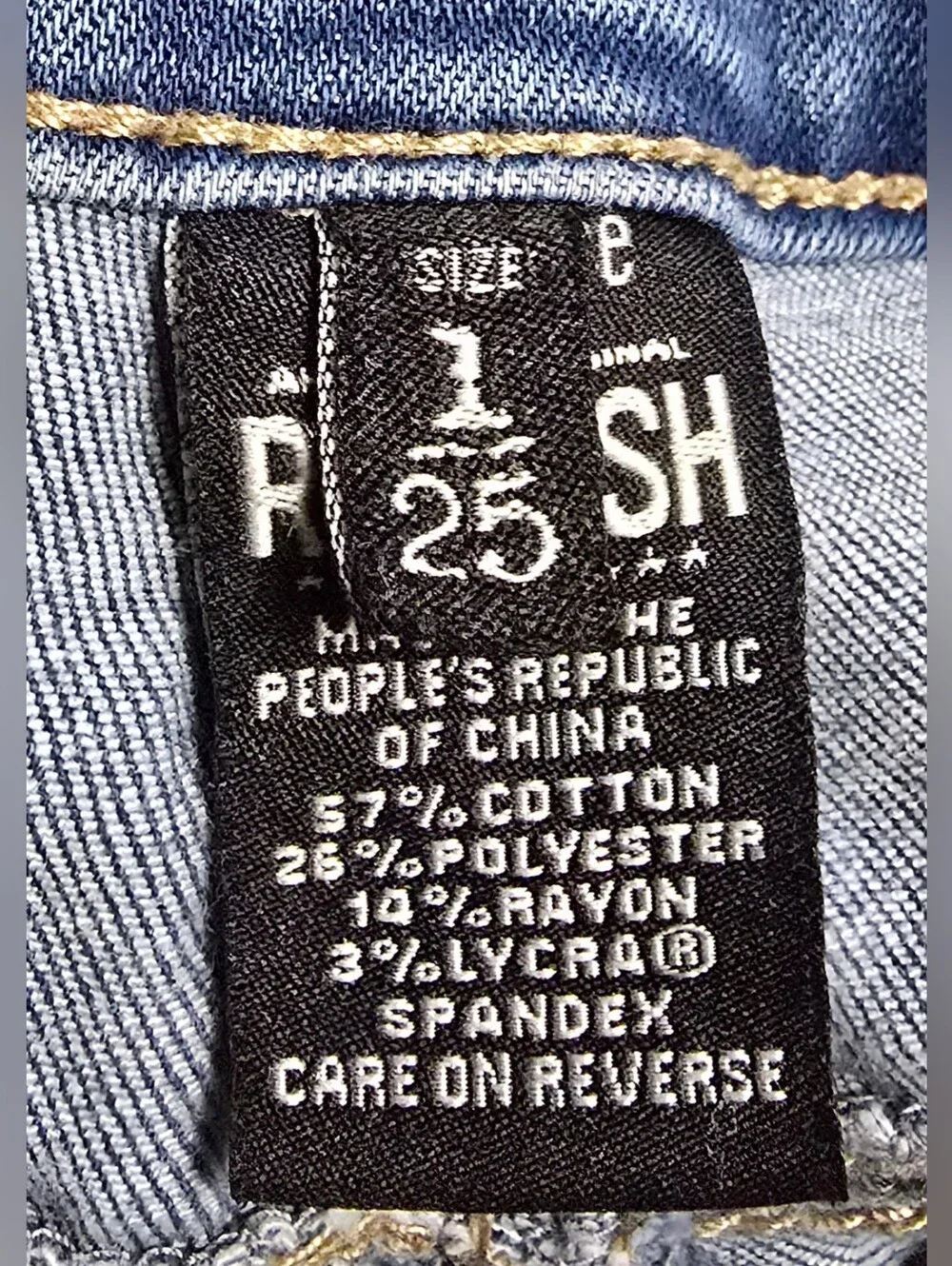 Rewash Brand Junior Girl Jeans Size 1